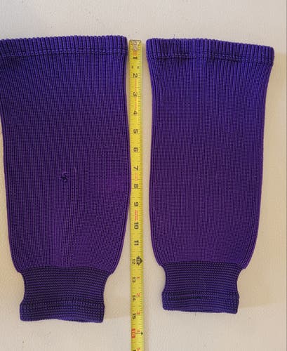 Purple Youth 16" Hockey Knit Socks