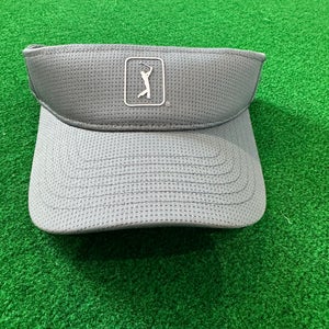 New PGA Tour AIRFLUX Fairway Mesh Golf Visor Cap in Grey Quiet Shade- Stay Cool