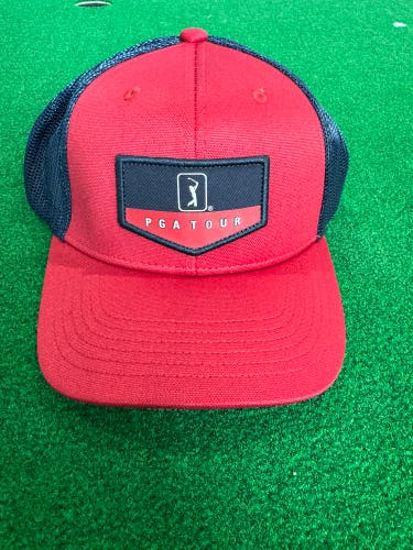 NEW PGA Tour Americana Adjustable Golf Hat Cap - Chili Pepper