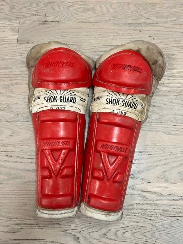 Vintage Winnwell K355 Shok-Guard Hockey Shin Pads .. Bag B
