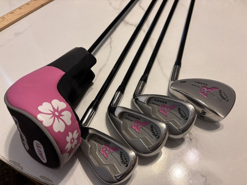 Callaway XJ Series GIRLS Golf Club Set Fairway Wood, 5, 7, 9, SW Age 10-12 Youth