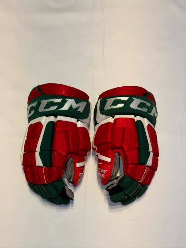 CCM 14" Pro Stock HGCL Gloves NJ Devils Reverse Retro Authentic