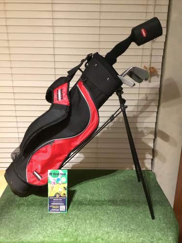 Red Zone 3 Juniors Set (Driver, 7 Iron, 9 Iron, Putter) Graphite & Stand Bag