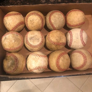 Used  12 Pack (1 Dozen) Baseballs