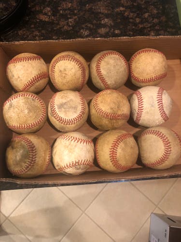 Used 12 Pack (1 Dozen) Baseballs