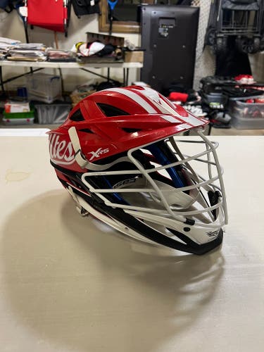 University of Utah Team Issued Cascade XRS Lacrosse Helmet Red 2023