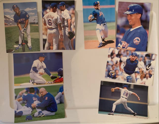 Pinnacle Snap Shots 1998 MLB Baseball Pictures New York Mets - (8) pics