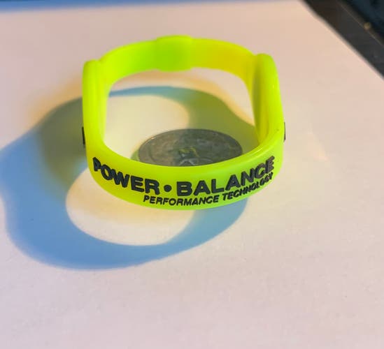 2 PCS Clear & Neon Power Balance Energy Health Band Bracelet - Size Medium