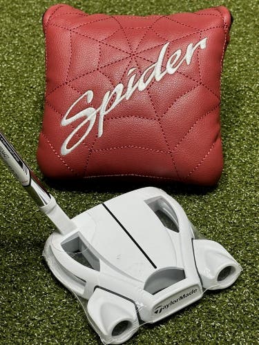 NEW TaylorMade Spider Ghost White #3 Slant Mallet Putter 35" w/ Headcover RH