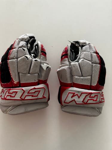 Used  CCM 14" Pro Stock HGUF12-BK Gloves