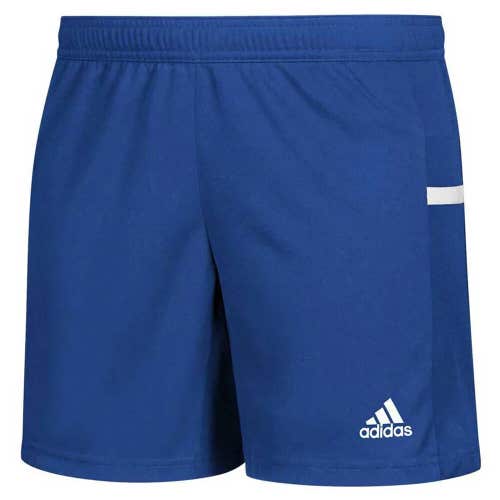 Adidas Womens Team 19 DY8858 Size Medium Royal Blue White Soccer Shorts New