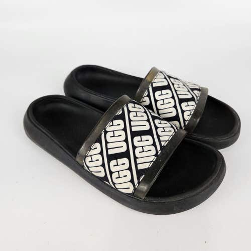 Ugg Women's Size: 7 Black Rubber Slide Sandals Slip On Shoes