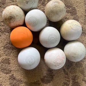 10 Used Lacrosse Ball