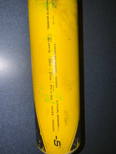 Used 2014 Easton USSSA Certified Composite 27 oz 32" XL1 Bat