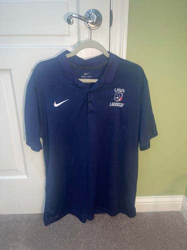 USA Lacrosse Polo Nike Dri-Fit Shirt