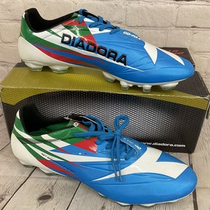 Diadora DD-NA 2 GLX 14 Men's Soccer Cleats Blue White US 11 UPC 7300300906302