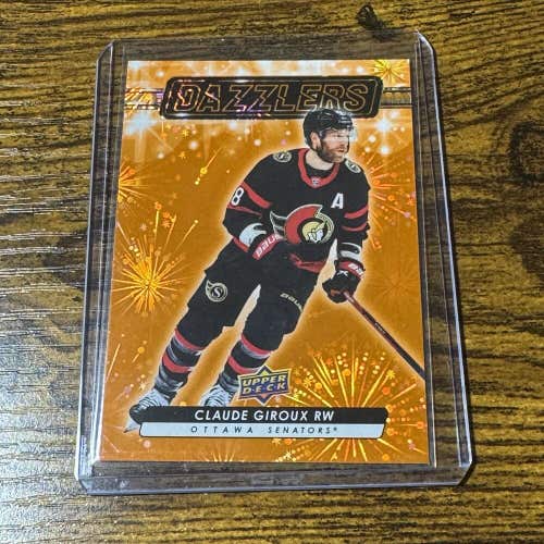 Claude Giroux Ottawa Senators 2023-24 NHL Upper Deck Orange Dazzlers Card #DZ-96