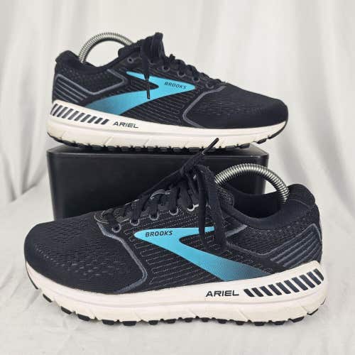 Brooks Ariel 20 Women Size 8 Wide (D) 1203151D064 Black Blue Running Shoes