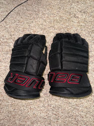 Bauer 14” Black Gloves