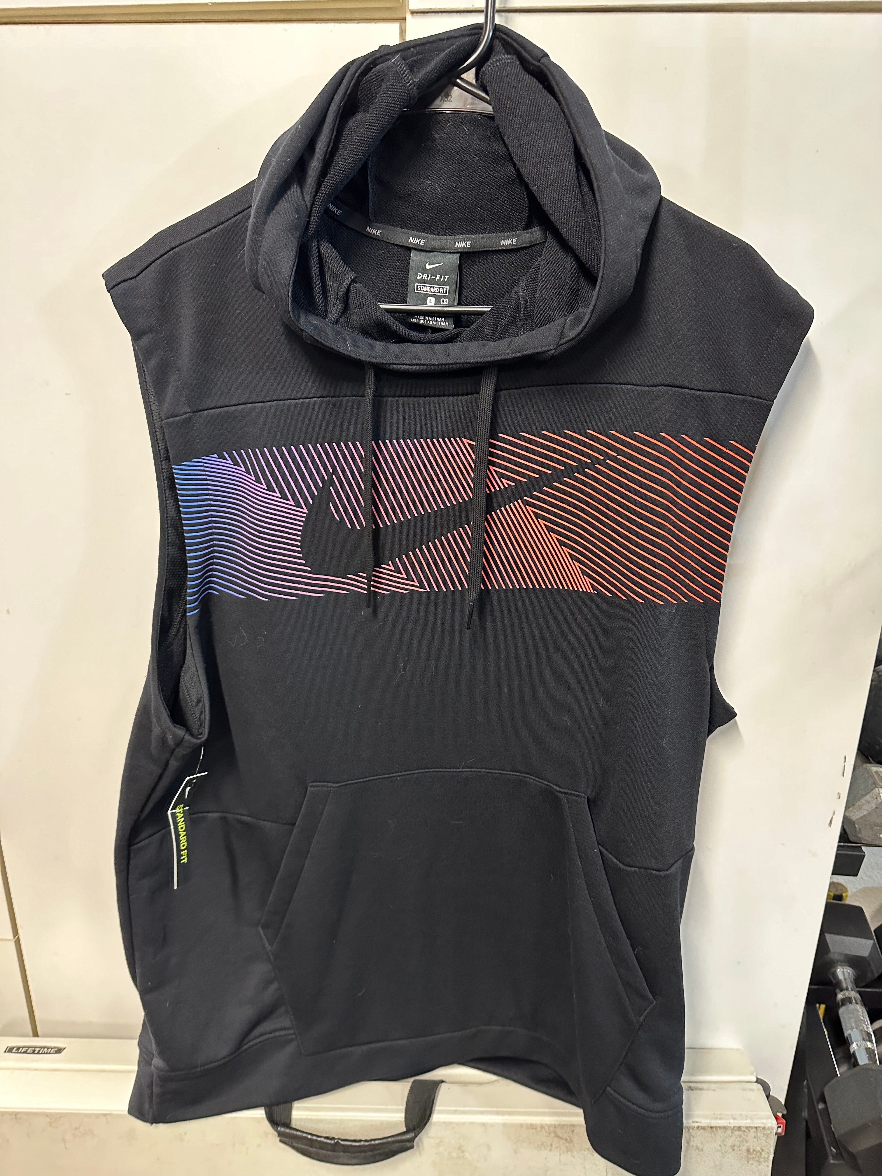 nike dri fit sleeveless hoodie