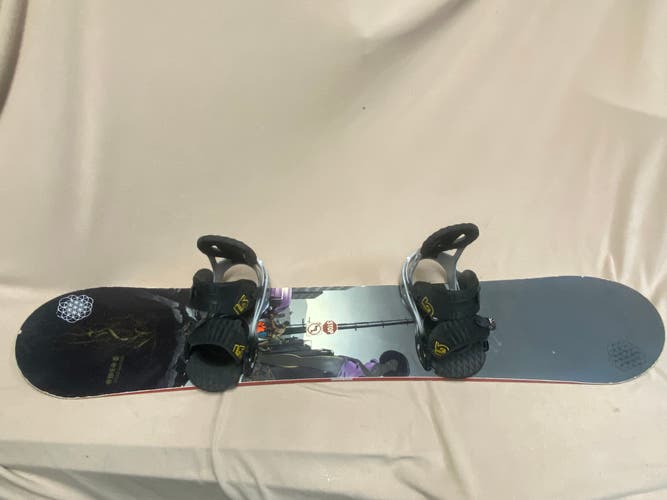 Used Mark Frank Montoya Snowboard Freestyle With Bindings
