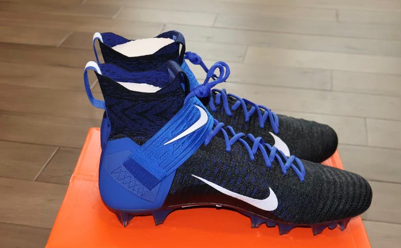 Size 15 Nike Alpha Menace Elite 2 Football Cleats Royal Blue Black