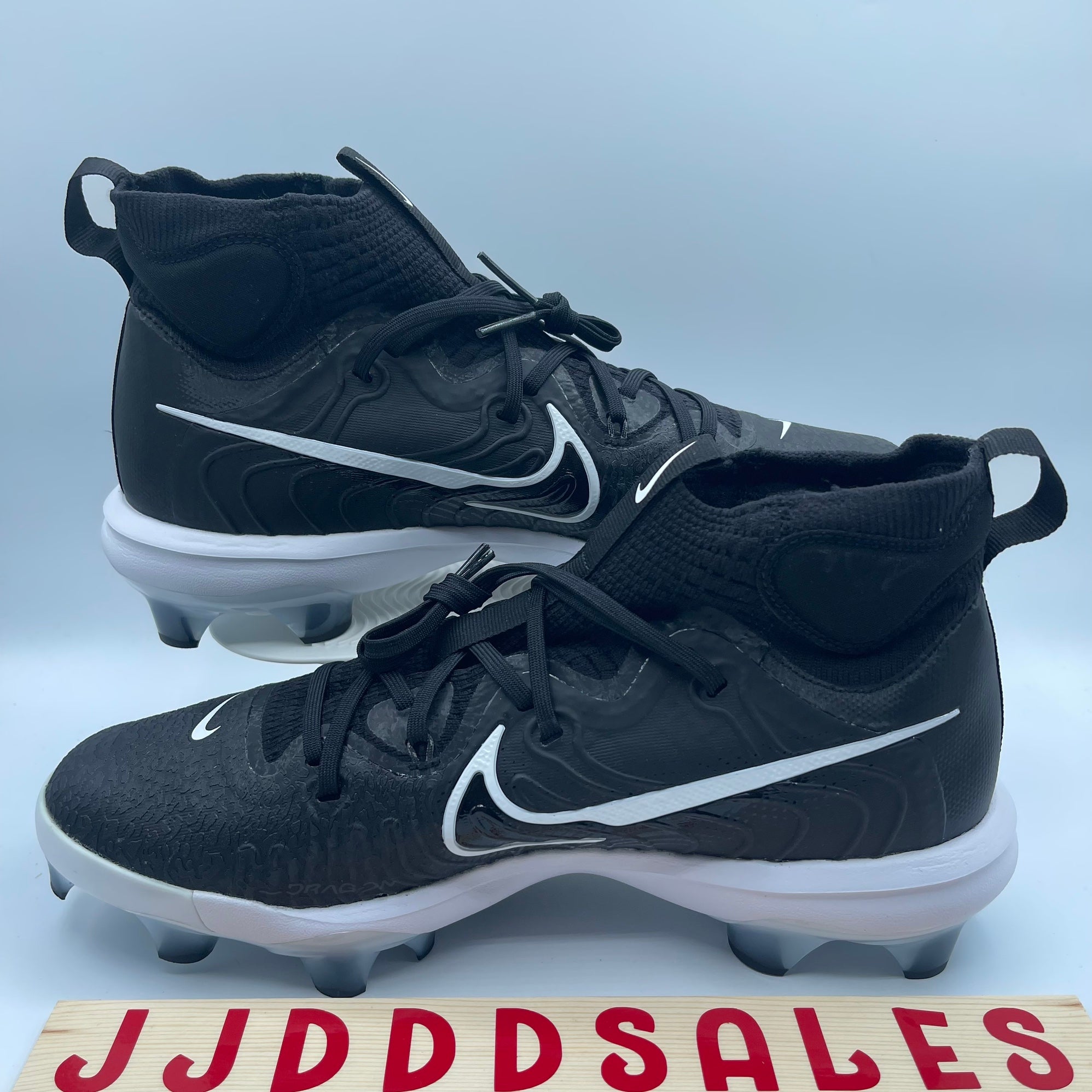 Nike Alpha Huarache NXT MCS DJ6519-107 Men\'s White Black Baseball Cleats MEW741 Nike Alpha Huarache NXT MCS Baseball Cleats White Black  main image 3
