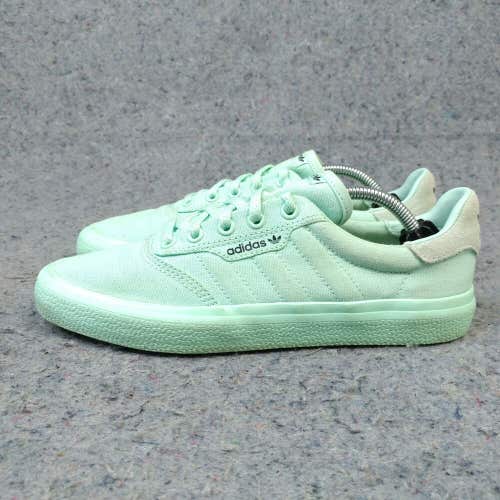 Adidas Originals 3mc Boys 6.5Y Shoes Sneakers Mint Green Canvas Low Top