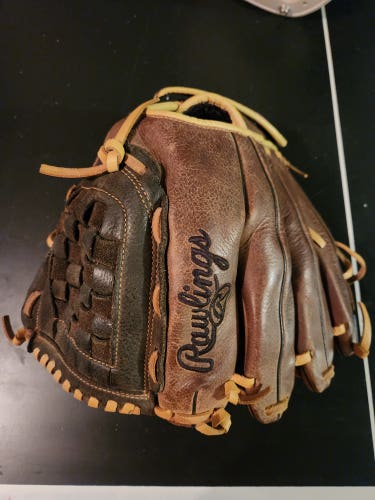 Used Rawlings Right Hand Throw rbg36bc Baseball Glove 12.5"