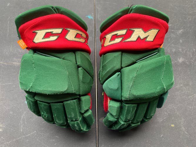 CCM JetSpeed FT1 Pro Stock 14" Hockey Gloves Wild Green 4678