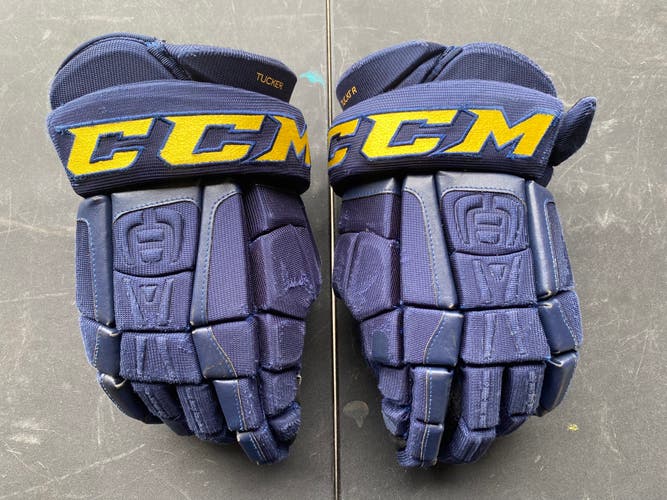 CCM HGCL Crazy Light Pro Stock 15” Hockey Gloves Blues 4683
