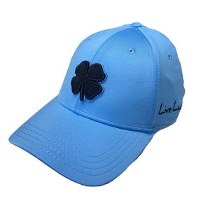 NEW Black Clover Live Lucky Premium Clover #110 Black/Azure Fitted S/M Golf Hat