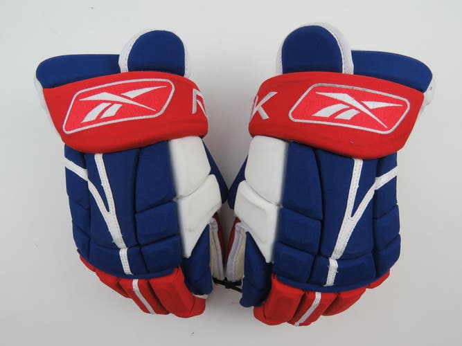 Reebok RBK Montreal Canadiens NHL Pro Stock Hockey Player Gloves Size 15"