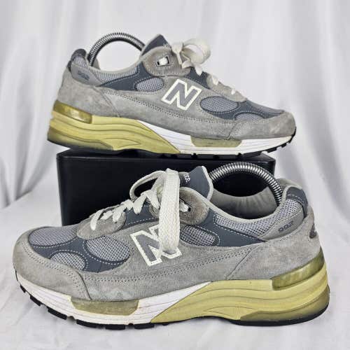 New Balance 992 Gray White Made in USA Running Shoes W992GL Women's Size 8.5 2E