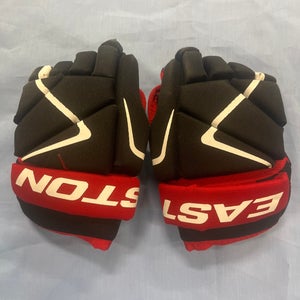 Black Used Youth Easton Stealth RS Hockey Gloves 9"