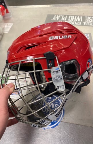 Bauer Used Medium Red Helmet