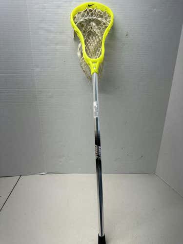 Used Nike Jr Attacking Stick Aluminum Junior Complete Lacrosse Sticks