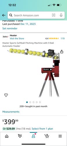 Heater softball pitching machine NIB