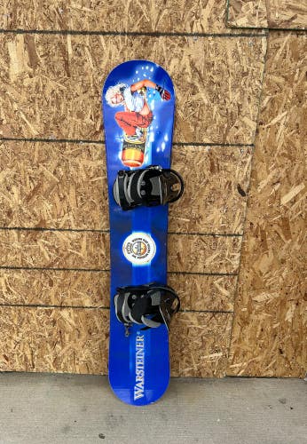 Used Warsteiner 157 CM Snowboard w/ Burton Freestyle Bindings