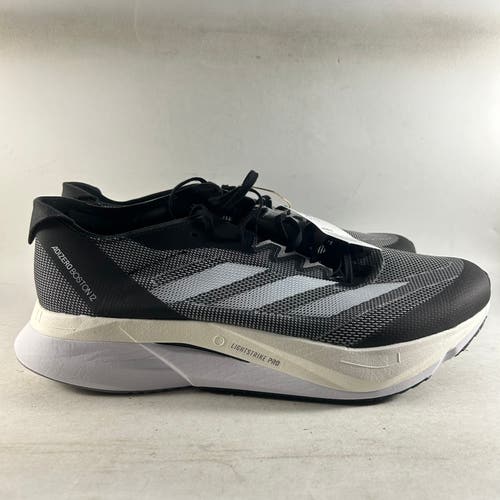 NEW Adidas Adizero Boston 12 Wide Men’s Running Shoes Black Size 11 H03613