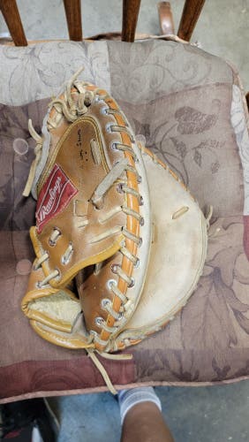 Used Rawlings Right Hand Throw Catcher's LiTe Toe Baseball Glove