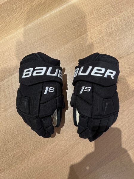 Pro Stock Bauer Supreme 1S Gloves Black 13 Inch Dallas Stars