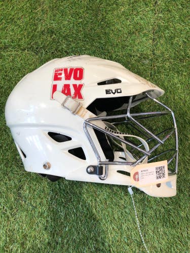 White Used Adult Warrior Evo L/XL Helmet