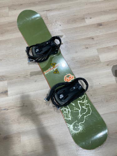 Used Men's Atomic Hatchet Snowboard All Mountain With Bindings Directional Twin