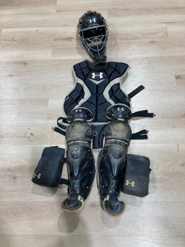 Used Youth Under Armour Victory Series Catcher's Set