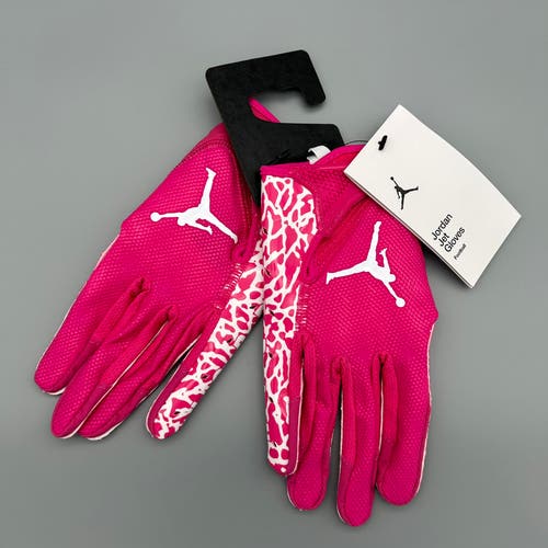 Jordan Vapor Jet 7.0 Football Receiver Gloves Breast Cancer Pink Men’s Small NEW