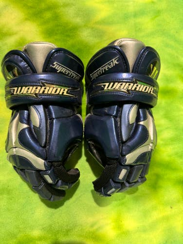 Purple New Goalie Warrior Superfreak II Lacrosse Gloves 13"