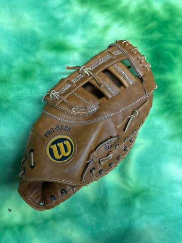Brown Used Wilson A2800 Right Hand Throw First Base Baseball Glove