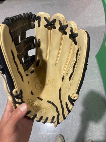 Brown Used Rawlings Gold Glove Elite Right Hand Throw Baseball Glove 11.75"