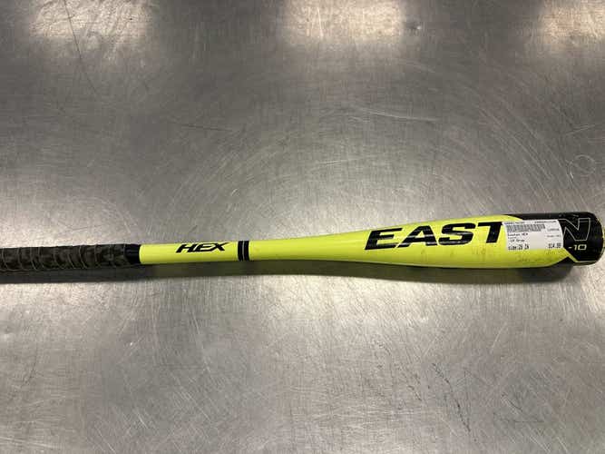 Used Easton Hex 28" -10 Drop Usa 2 1 4 Barrel Bats